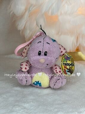 Neopets Plushie Kacheek Keychain RARE Vintage